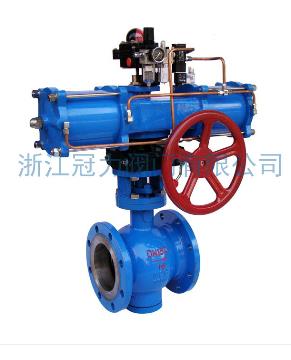 法蘭式V型球閥合流、分流、及流向自由的切換！